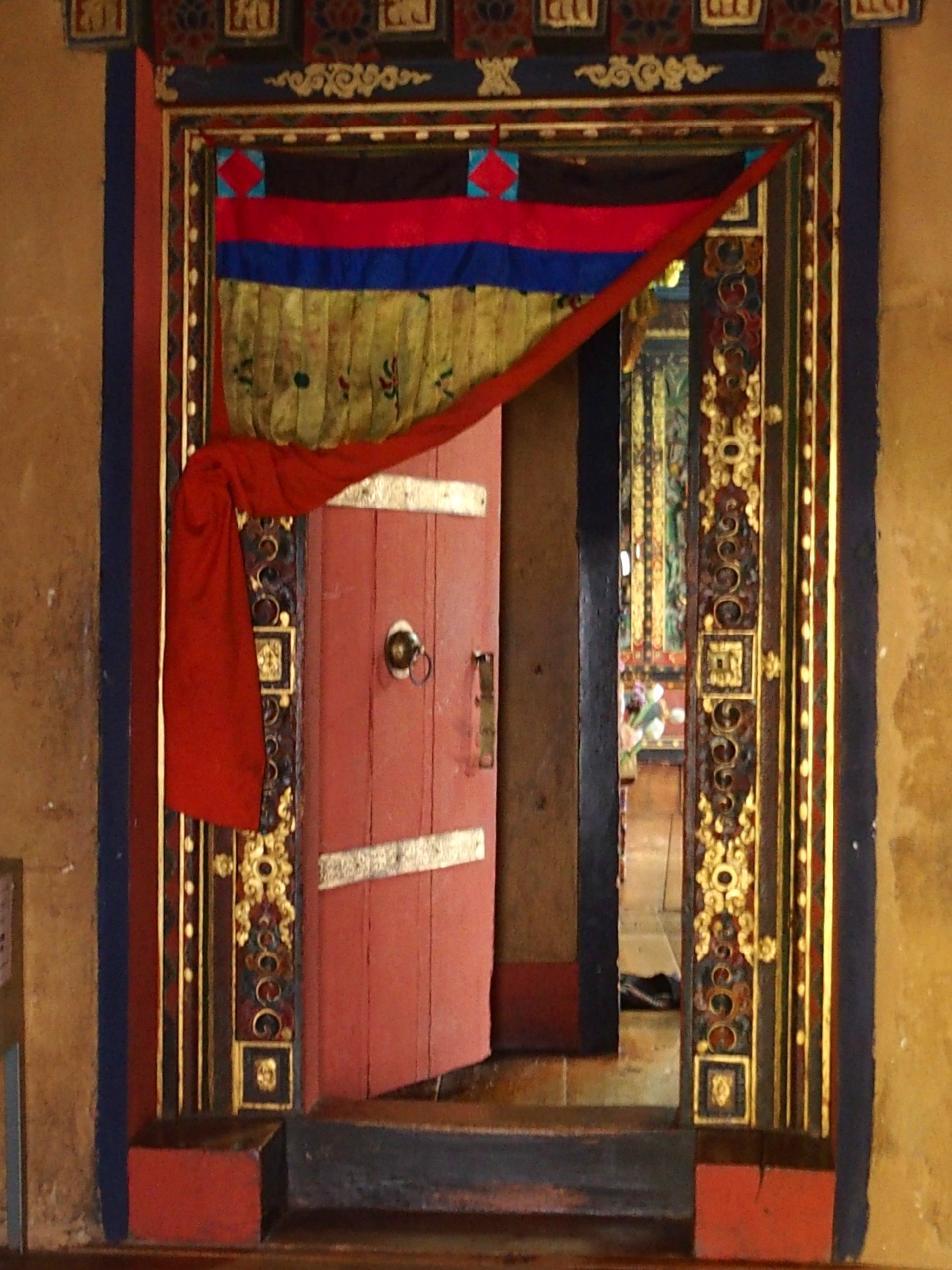 Porte peinte Bhoutan