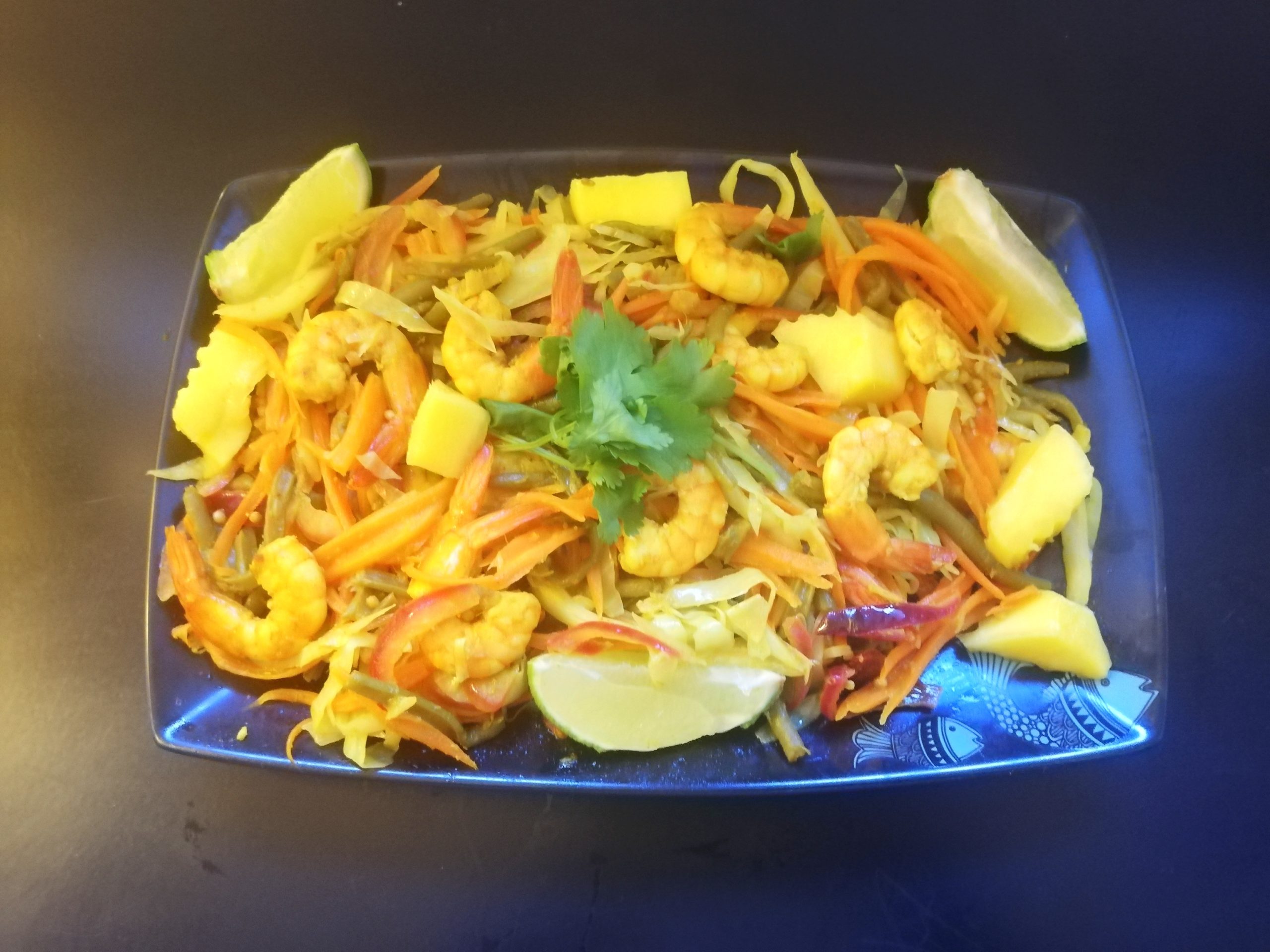 recette des achards de légumes aux crevettes pimentées