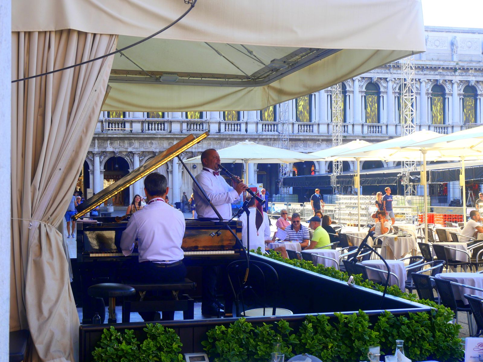 Terrasse et musique Caffe Florian Venise