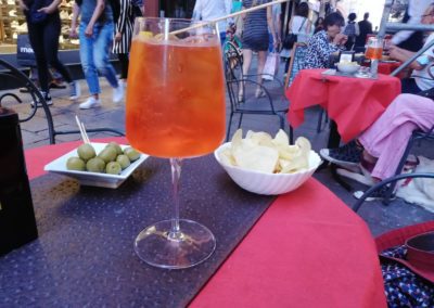 Verre de Spritz à Bologne