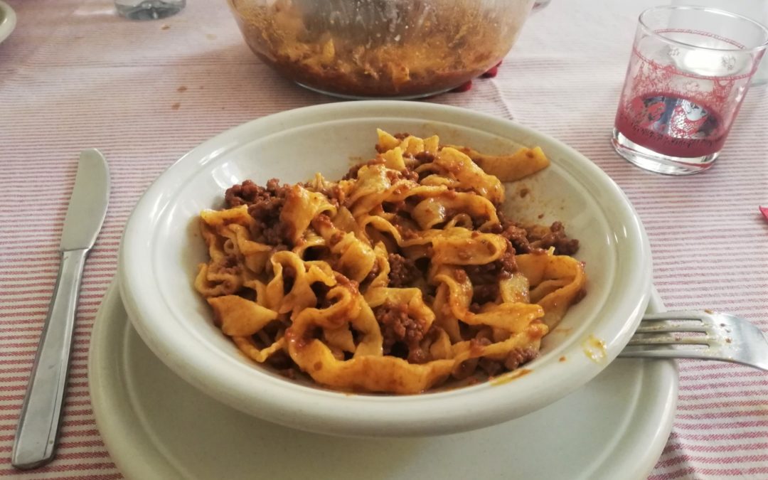 Tagliatelles « al ragu » à la Bolognaise – Italie