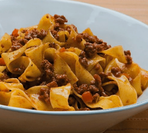 Tagliatelles à la Bolognaise