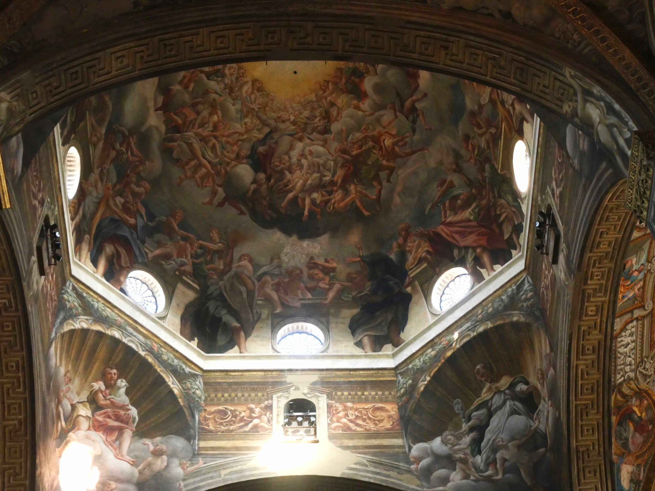 Plafond peint église Parme