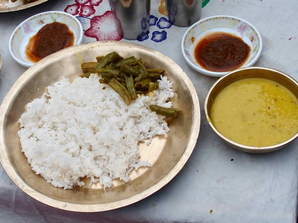 Plat de Dal Bhat Inde