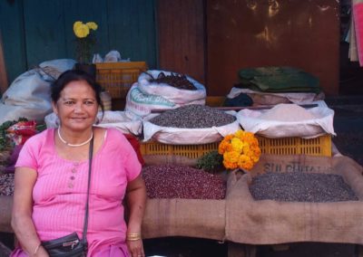 Vendeuse de riz marché Kalimpong