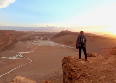 Falaise de la vallée de la Mort Atacama Chili