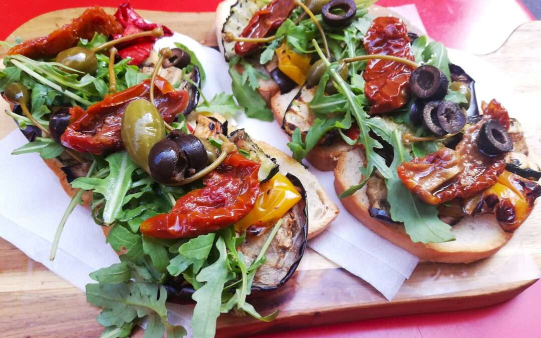 Bruschetta aux légumes confits – Italie